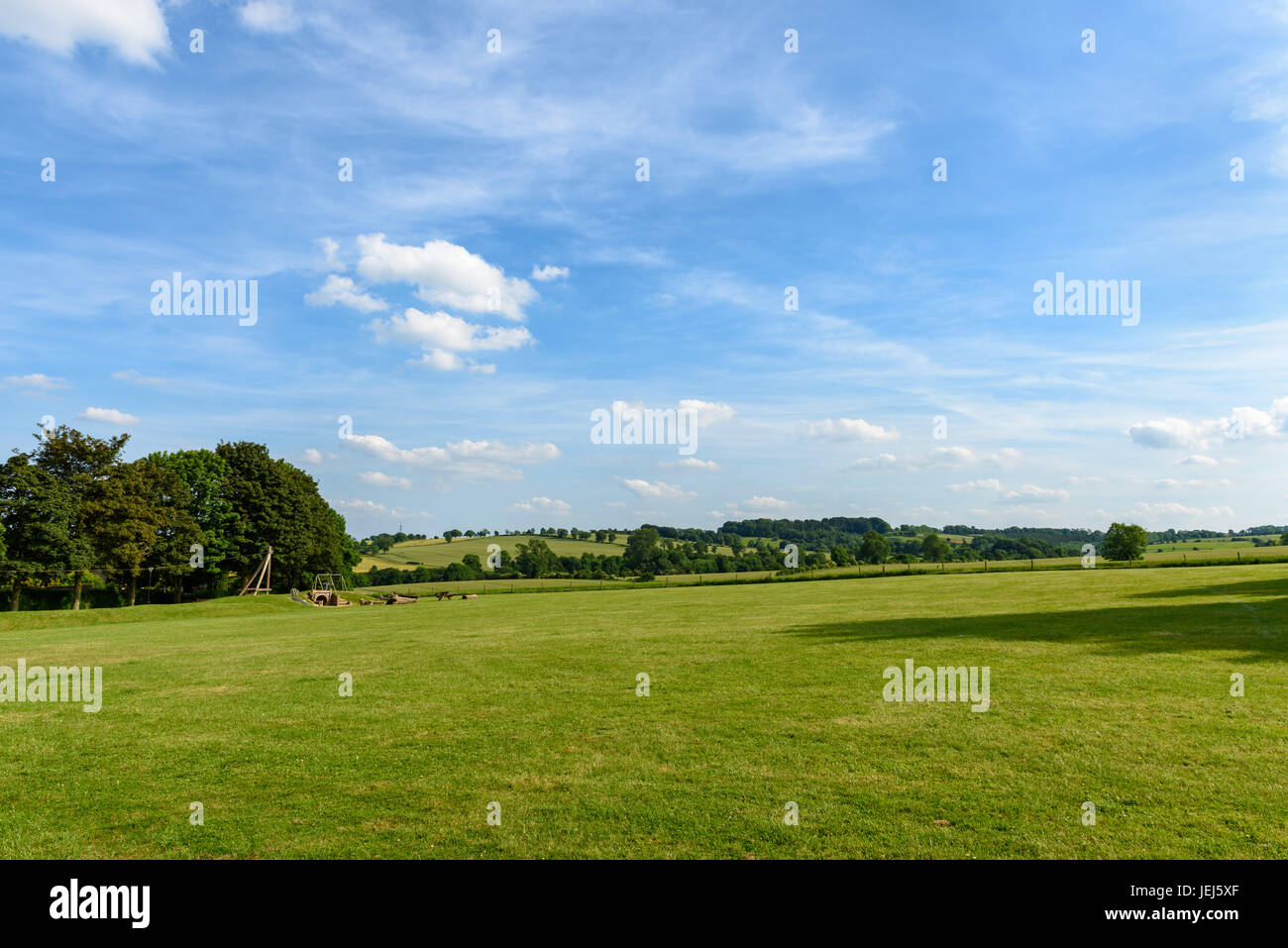 Guiting Power Village Hall Music Festival Ground, Cotswolds, REGNO UNITO Foto Stock