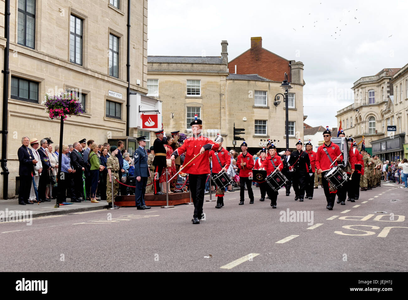 Trowbridge, Wiltshire, Regno Unito. Il 25 giugno, 2017. Wiltshire Forze Armate & Veterani celebrazioni a Trowbridge parco comunale. Credito: Andrew Harker/Alamy Live News Foto Stock