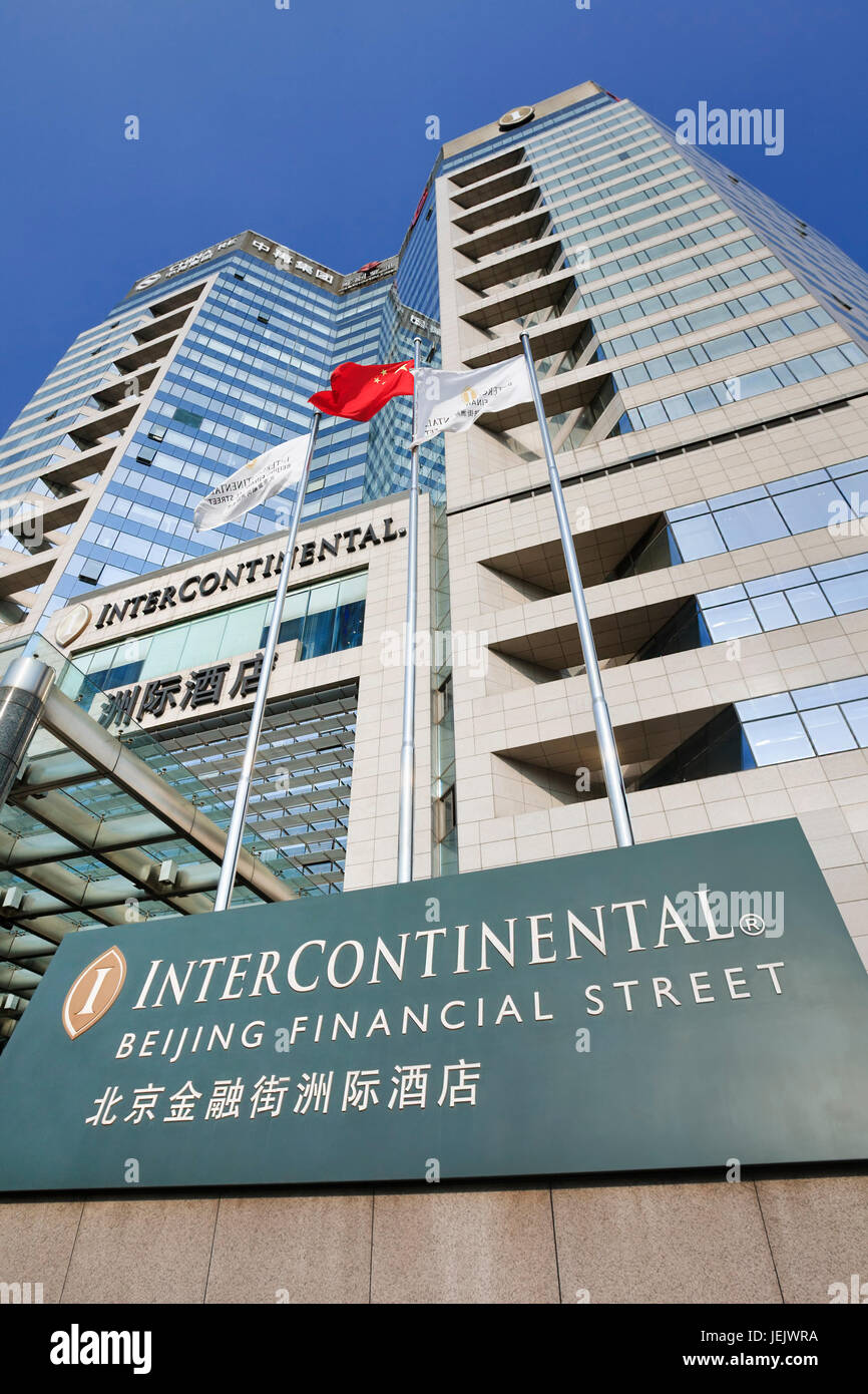 PECHINO-AGO. 26. InterContinental Hotel, Financial Street. InterContinental Group è la più grande azienda alberghiera del mondo per camere (675.982). Foto Stock