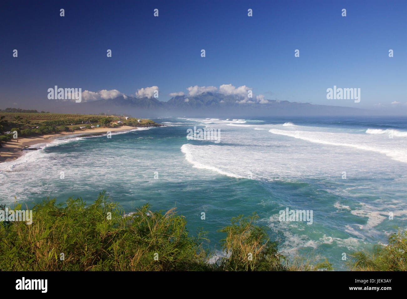 Hookipa Beach Park (Ho'okipa) Foto Stock