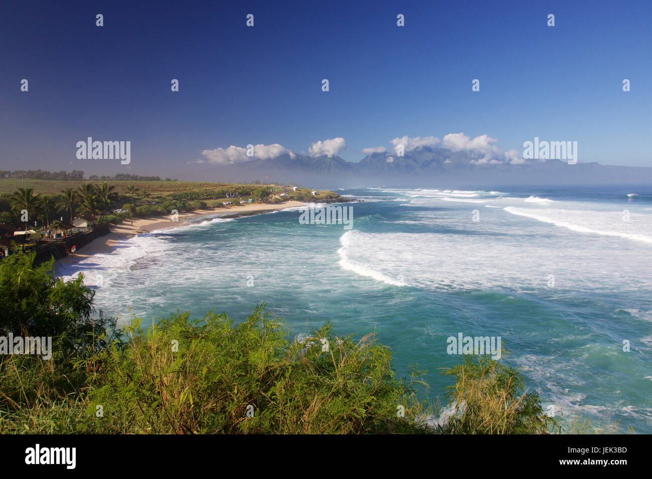 Hookipa Beach Park (Ho'okipa) Foto Stock