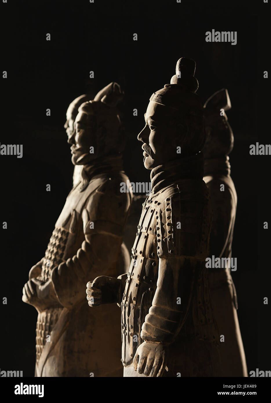 XIAN-maggio 21. Guerrieri di Terracotta. Si tratta di una collezione di sculture (8.000 soldati) sepolta con il primo imperatore cinese Qin Shi Huang in 210-209 BC. Foto Stock