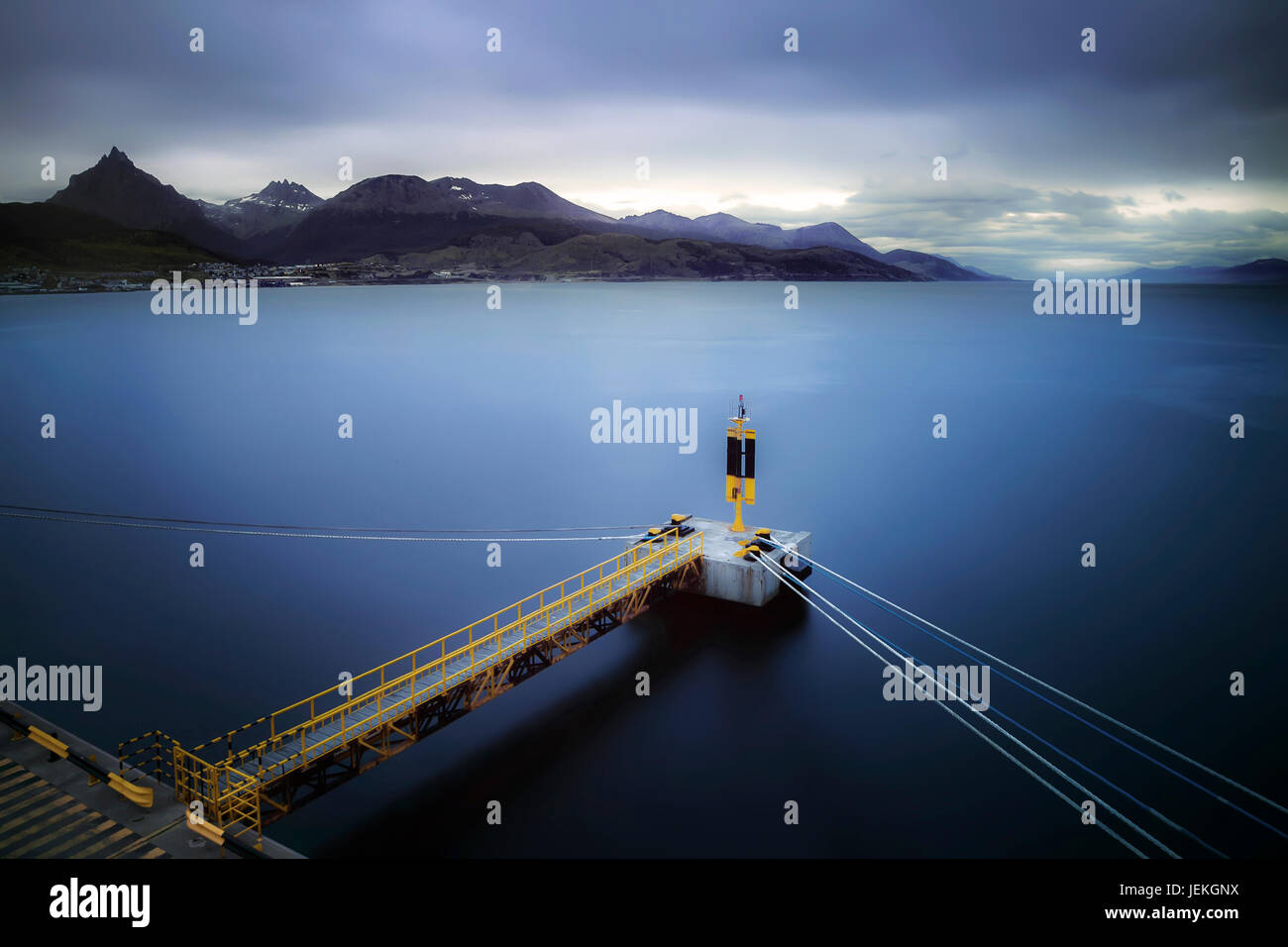 Il porto di Ushuaia, Tierra del Fuego, Argentina Foto Stock