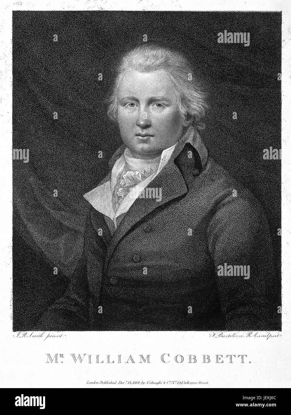 WILLIAM COBBETT (1763-1835) giornalista inglese e politico in un 1831 incisione. Foto Stock