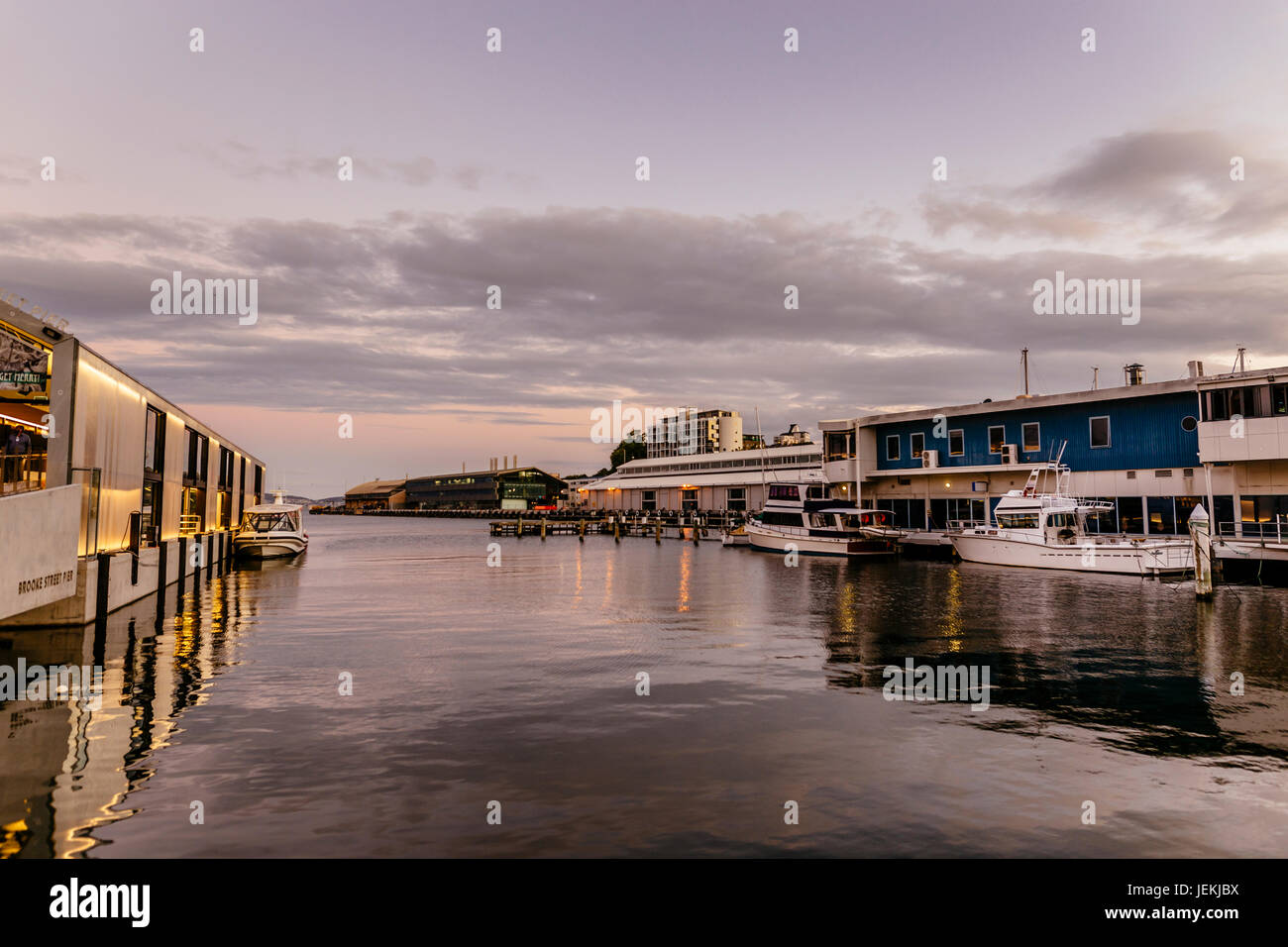 Brooke Street Pier, Franklin Wharf, Hobart, Tasmania, Australia Foto Stock