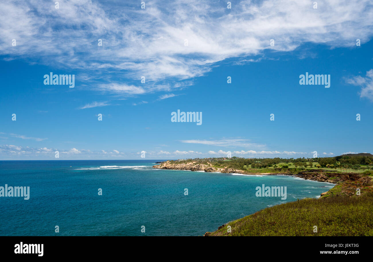 Makawehi bluff e Poipu in Kauai Foto Stock