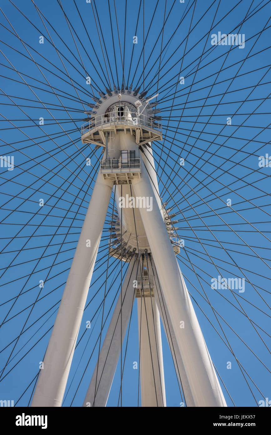 Alta rullo ruota panoramica Ferris in Las Vegas Foto Stock