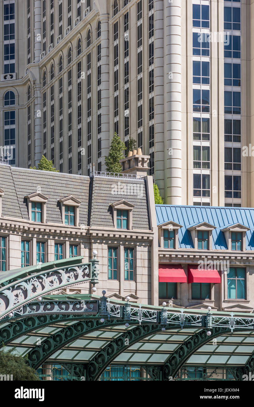 Dettagli esterni di Paris Las Vegas Hotel e Casino Foto Stock