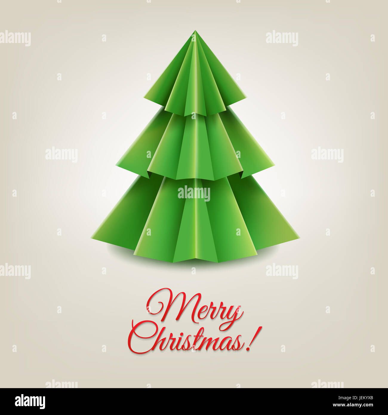 Natale albero di carta Foto Stock