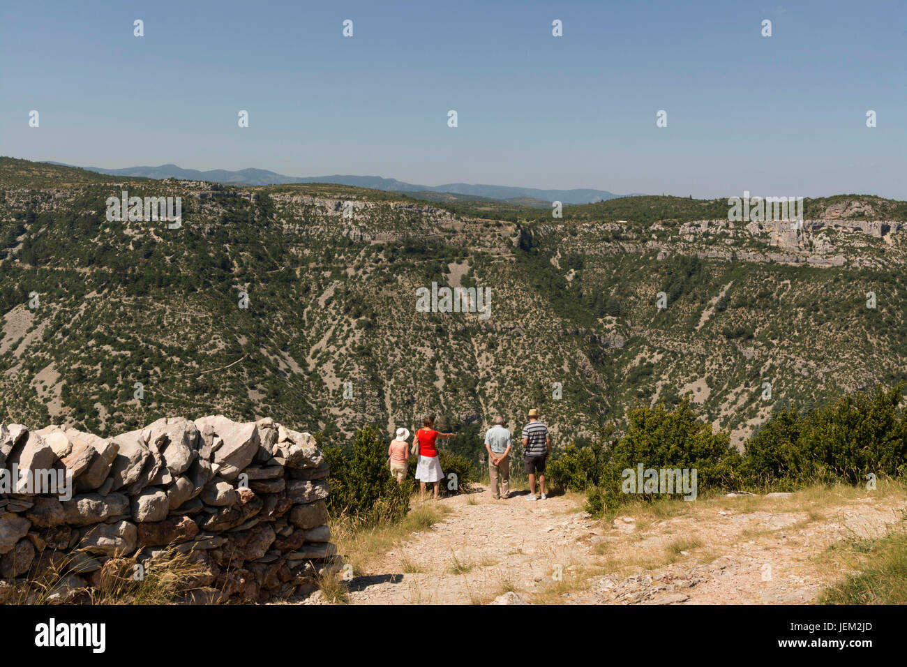 . Il Cirque de Navacelles 'Grande sito de France' Herault. La Francia. Europa Foto Stock