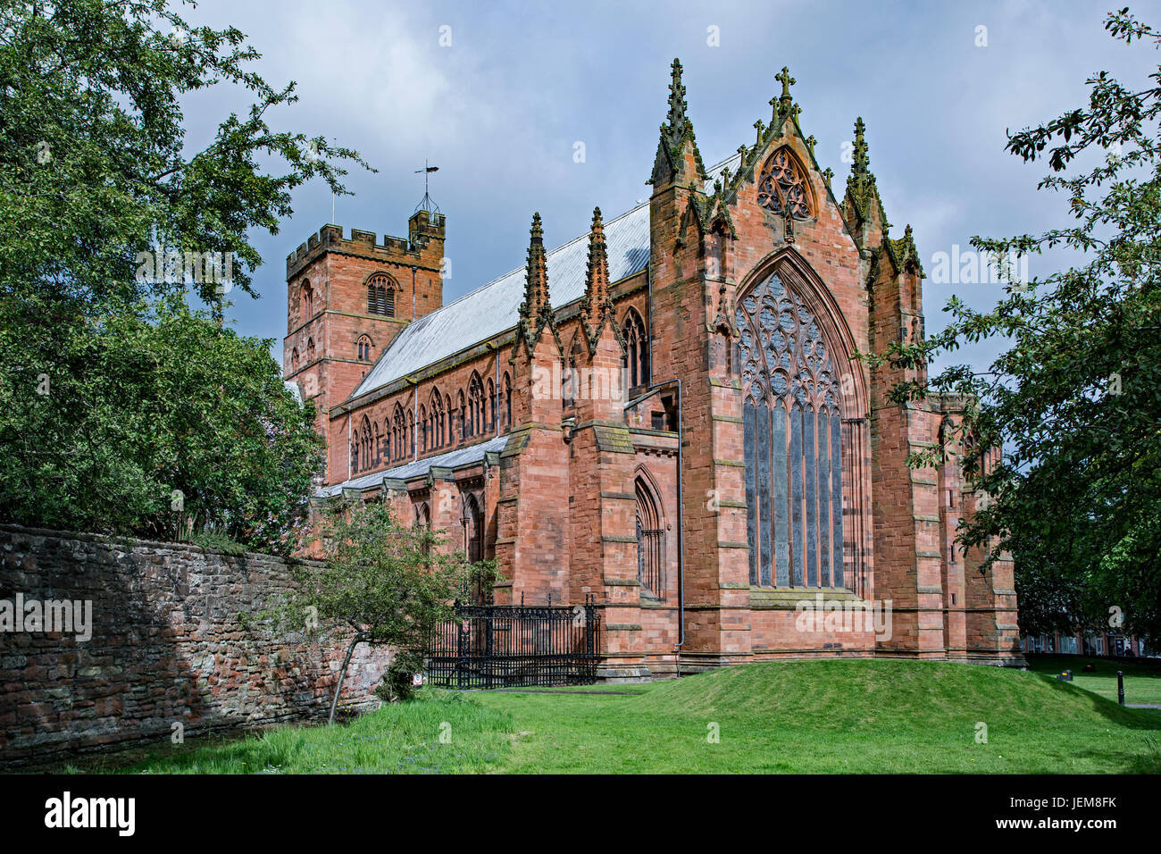 Cattedrale di Carlisle (Chiesa Cattedrale della Santa e indivisa Trinità), Carlisle, Cumbria, England, Regno Unito Foto Stock