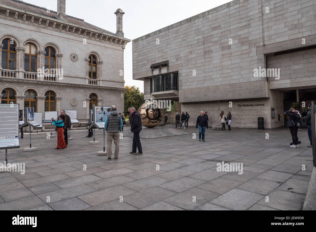 Libreria di Berkeley la costruzione presso il Trinity College di Dublino, Irlanda. Foto Stock