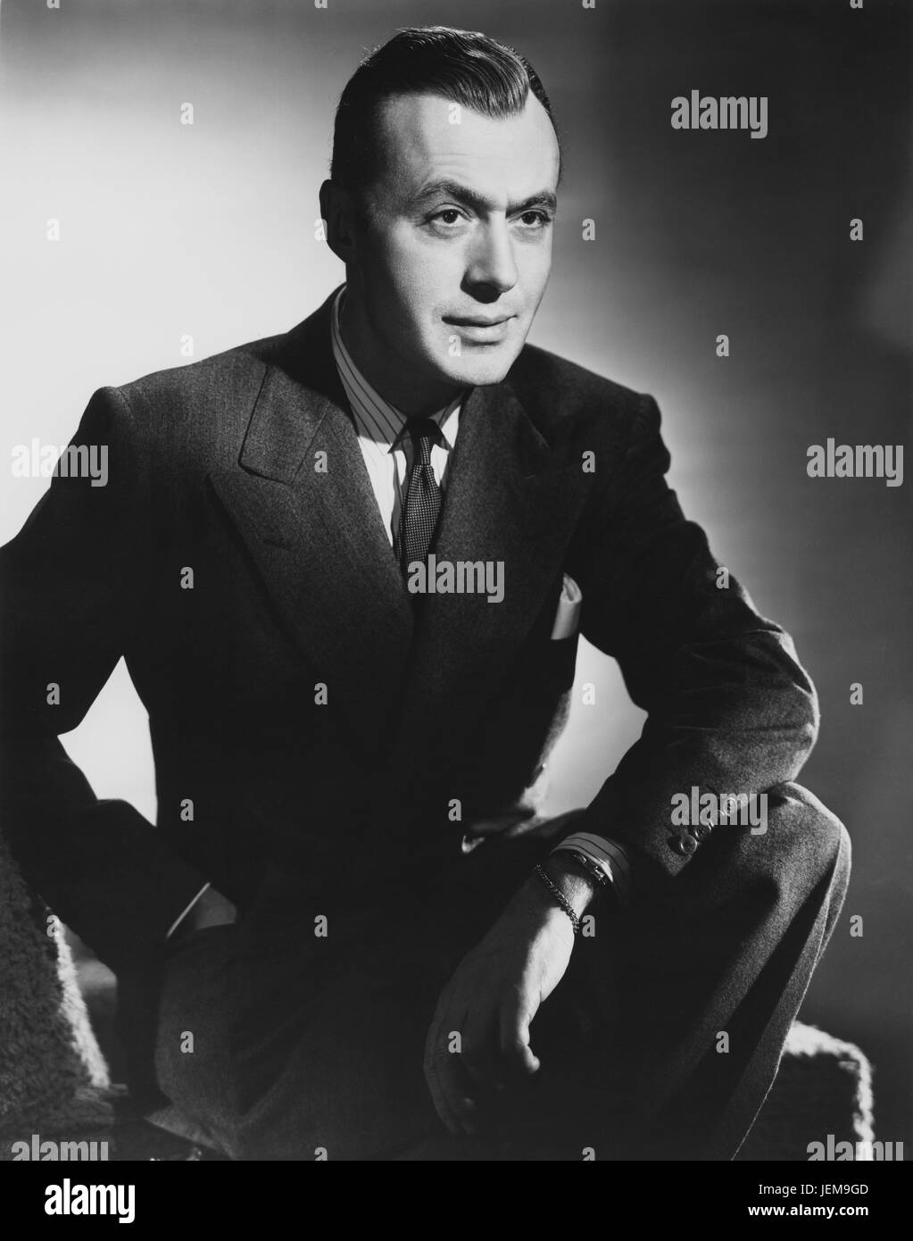 Charles Boyer, Ritratto di pubblicità per i film, 'Cluny Brown", 20th Century Fox, 1946 Foto Stock