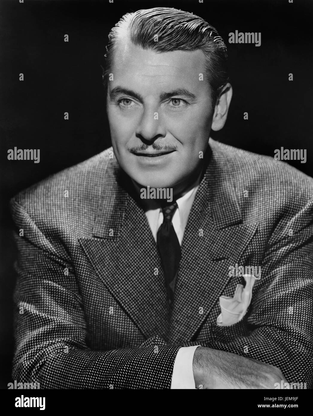 George Brent, Ritratto di pubblicità per il film "La Grande Menzogna", Warner Bros, 1941 Foto Stock