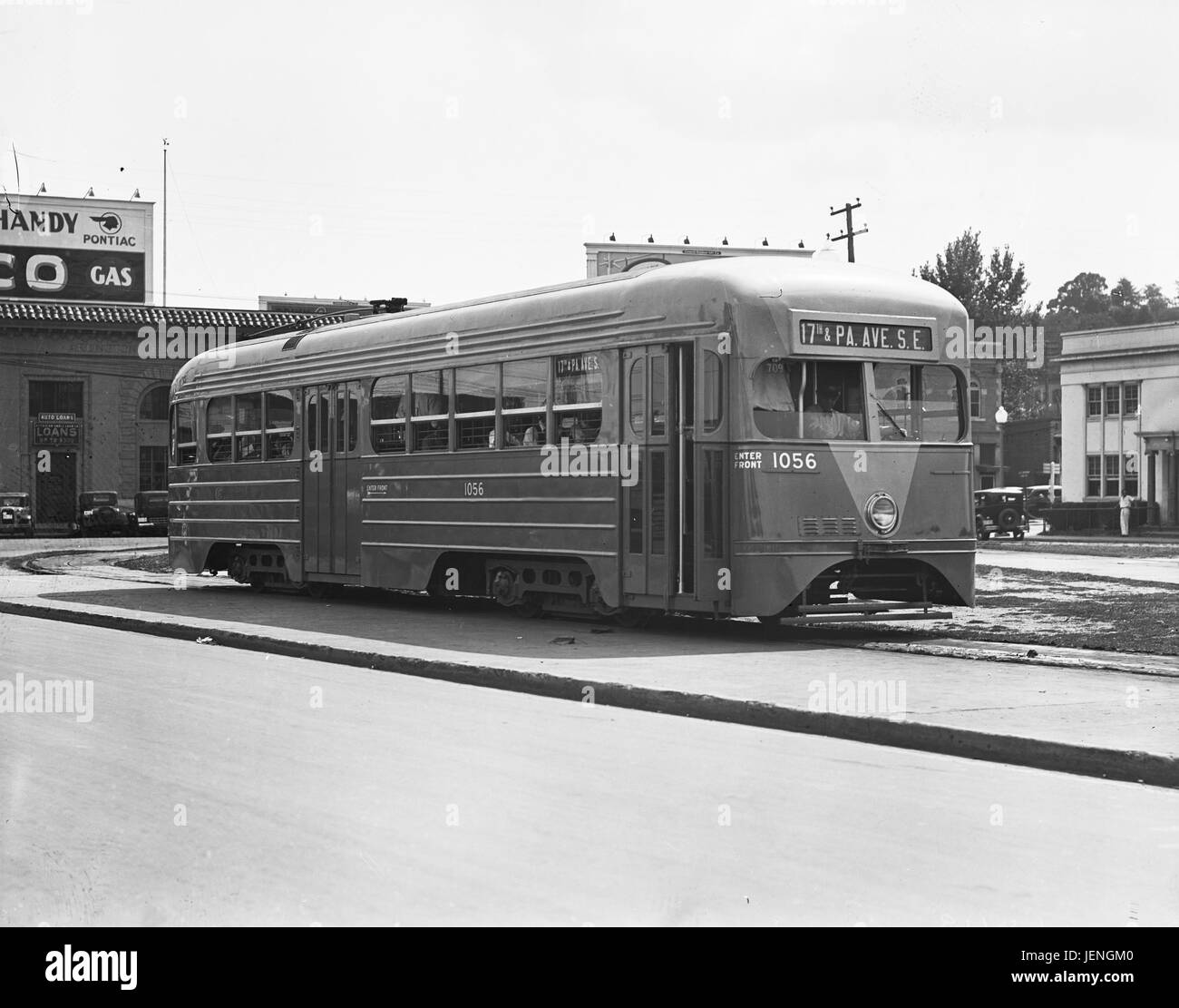 Street Car, Washington DC, USA, Harris & Ewing, 1935 Foto Stock