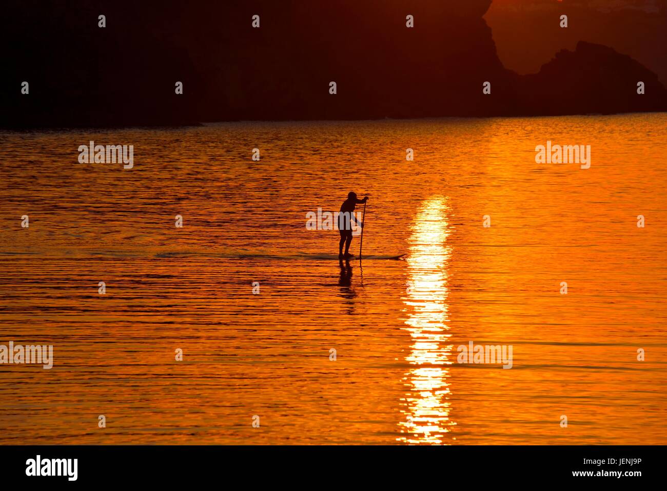 imbarco da paddle Foto Stock