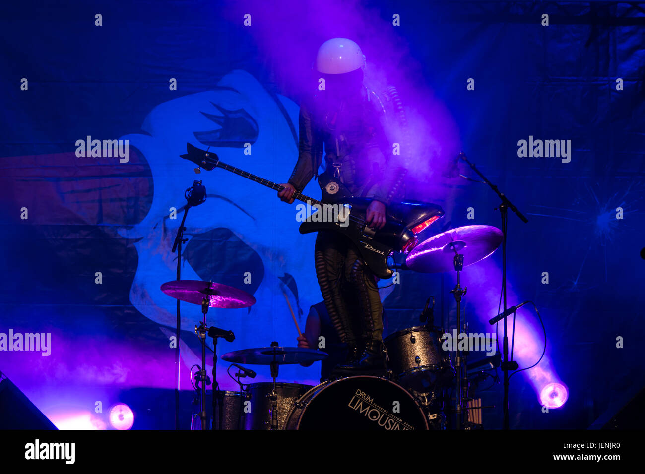 Kiel, Germania, 25 Giugno 2017: Danese Heavy Rock Band D-A-D performing live sulla settimana di Kiel 2017 Foto Stock