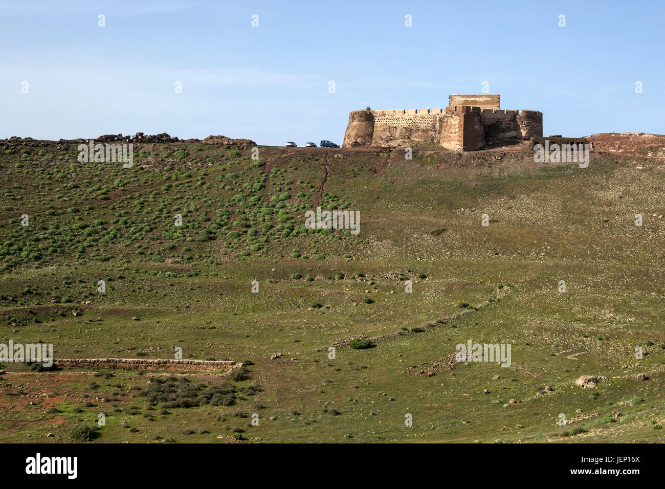Santa Bárbara Castle byTeguise Foto Stock