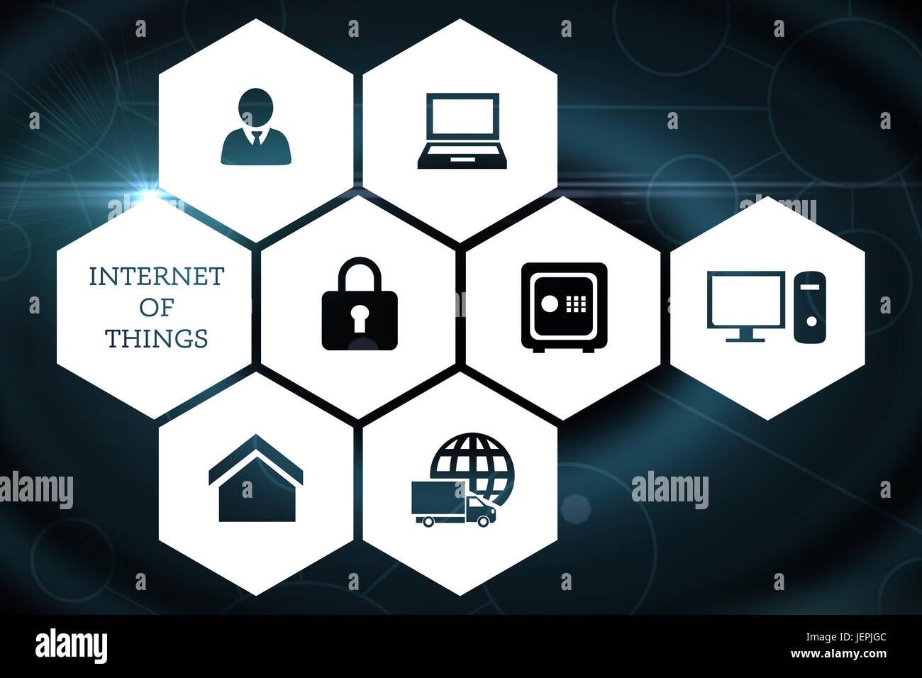 Immagine composita di smartphone le icone delle applicazioni Foto Stock