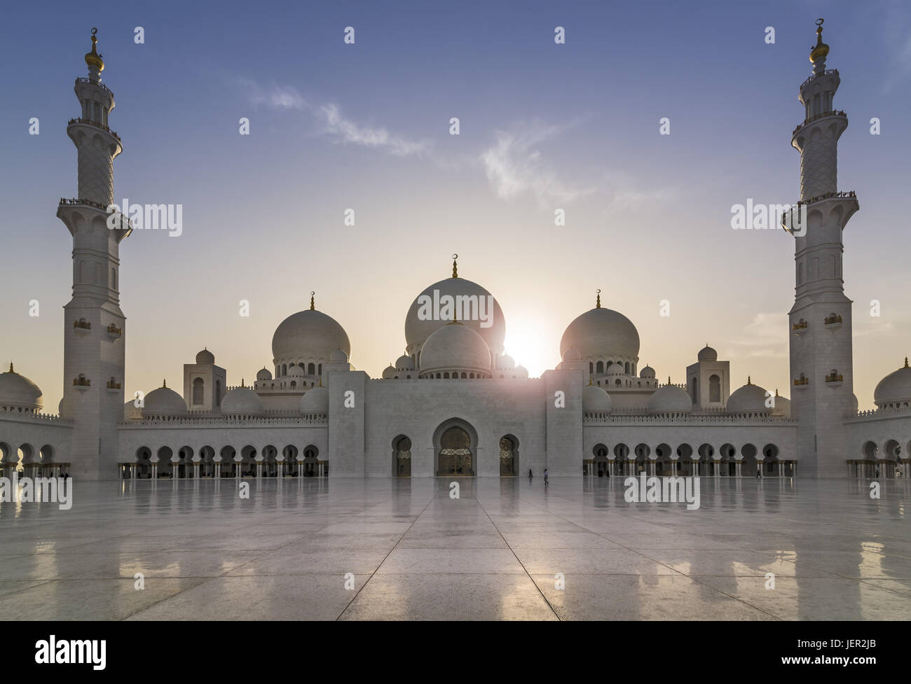 Sheikh Zayed Grande moschea Foto Stock