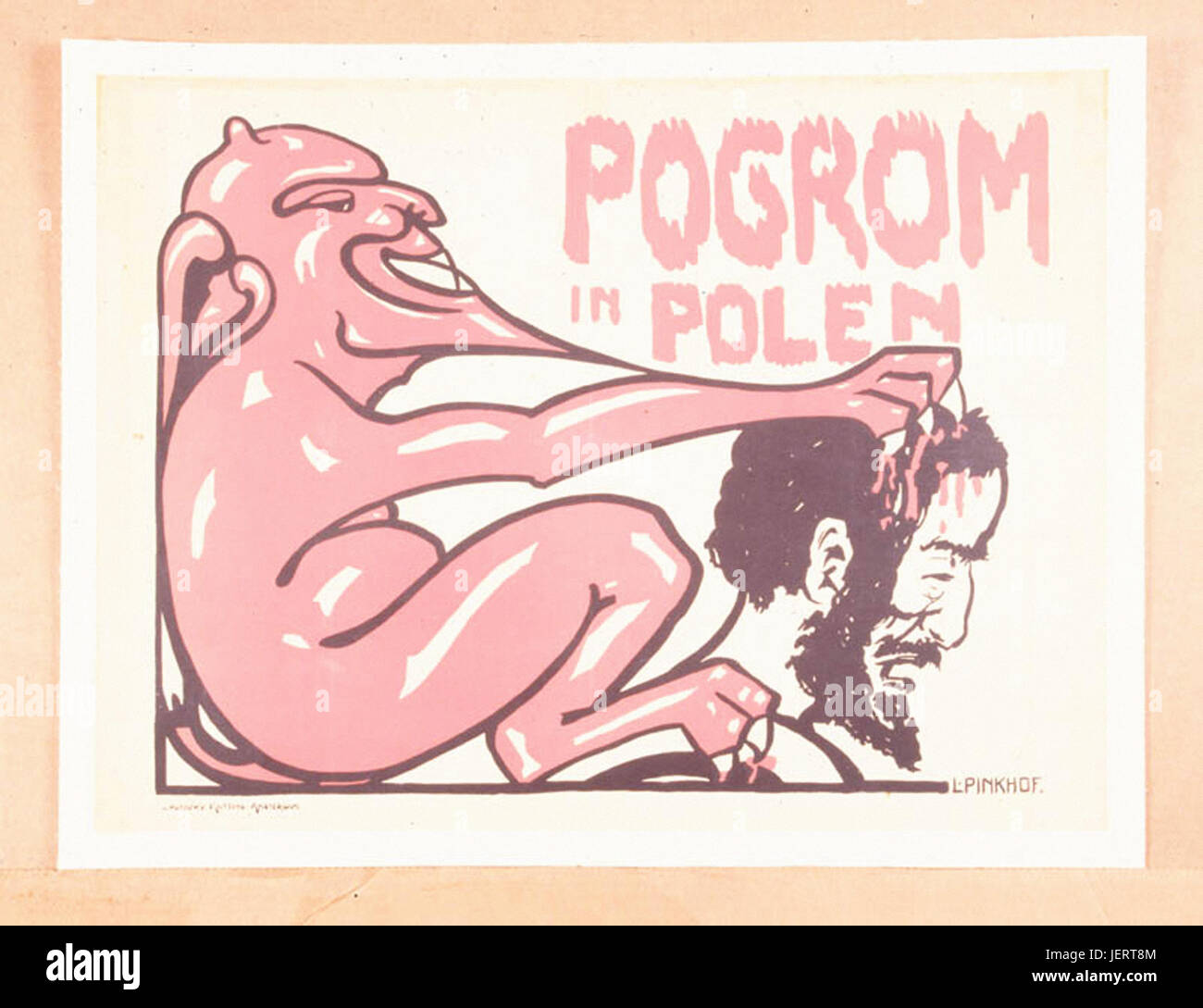 Pogrom in Polen Foto Stock