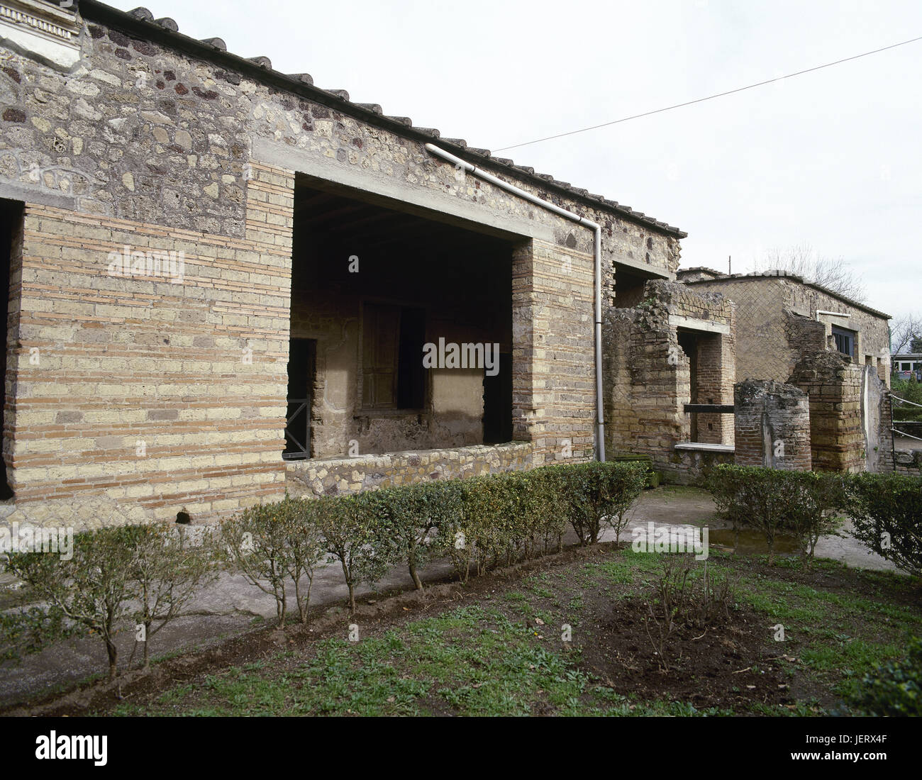 Pompei. Villa dei Misteri. Villa romana suburbana. Costruito nel II secolo AB, rimaneggiata più volte in un secondo momento. Esterno. Campania. Foto Stock