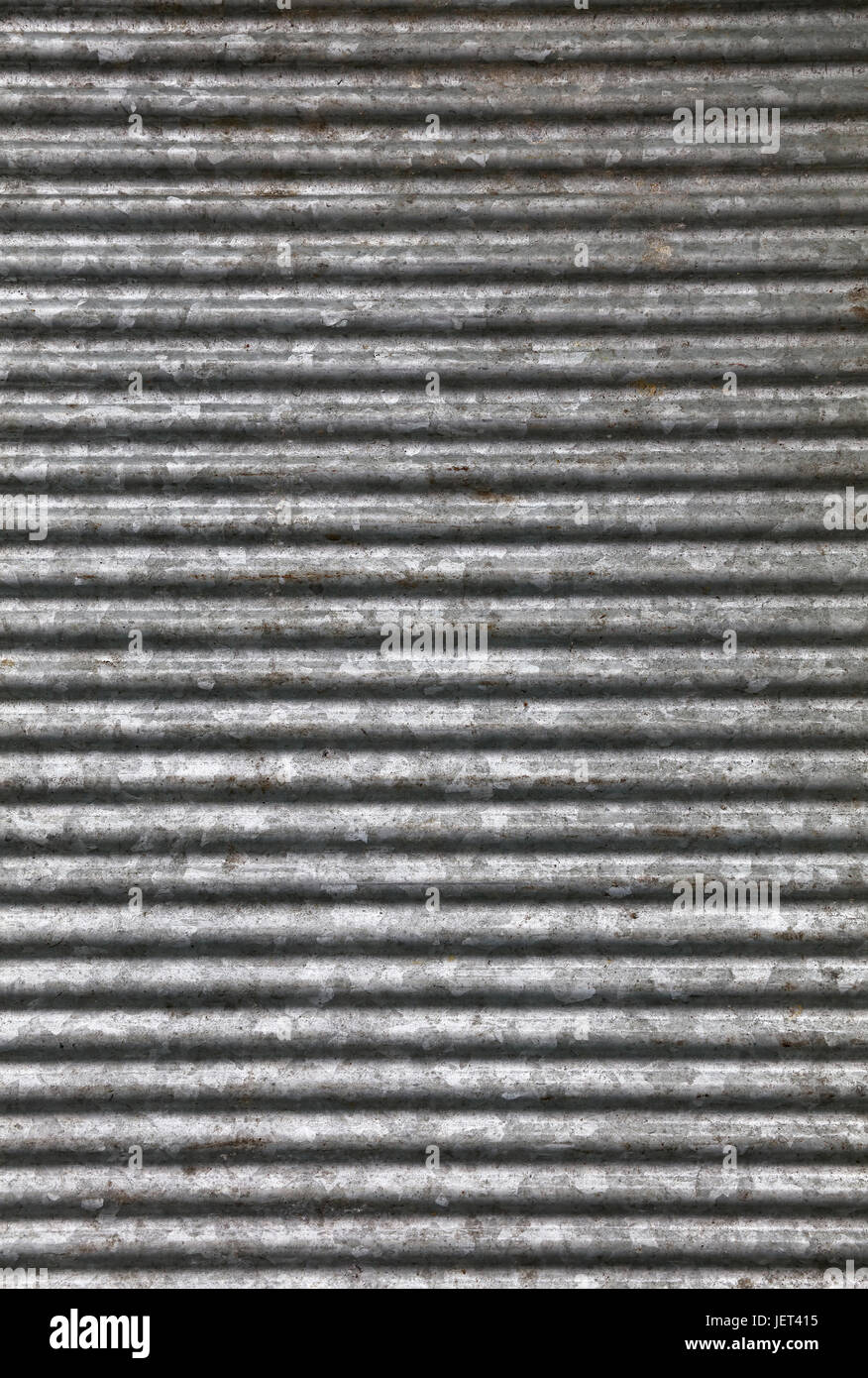 Goffered ondulato grigio metallo galvanizzato sheet texture di sfondo (washboard, skiffle scheda) Foto Stock