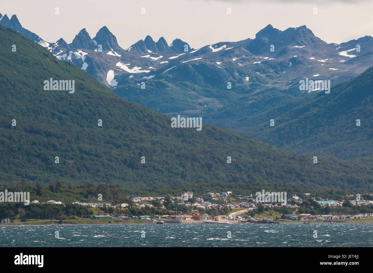 Puerto Wlliams, Canale del Beagle, Tierra del Fuego, Cile, Sud America Foto Stock