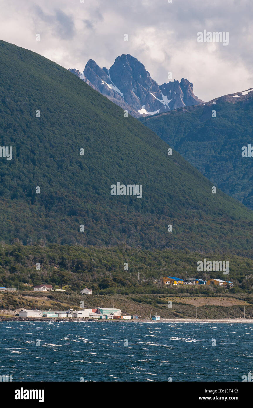 Puerto Wlliams, Canale del Beagle, Tierra del Fuego, Cile, Sud America Foto Stock