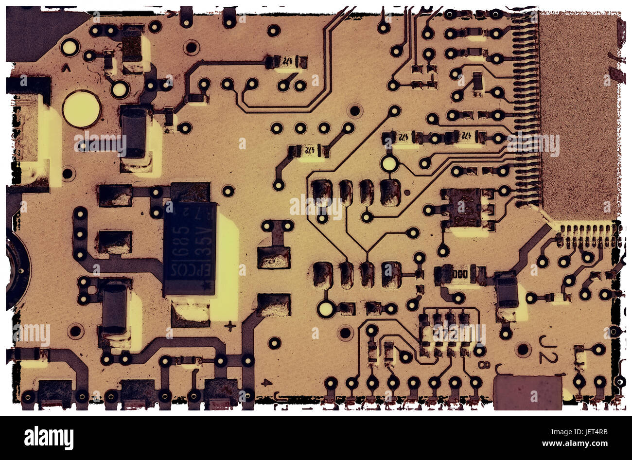 I circuiti elettronici di un computer Foto Stock