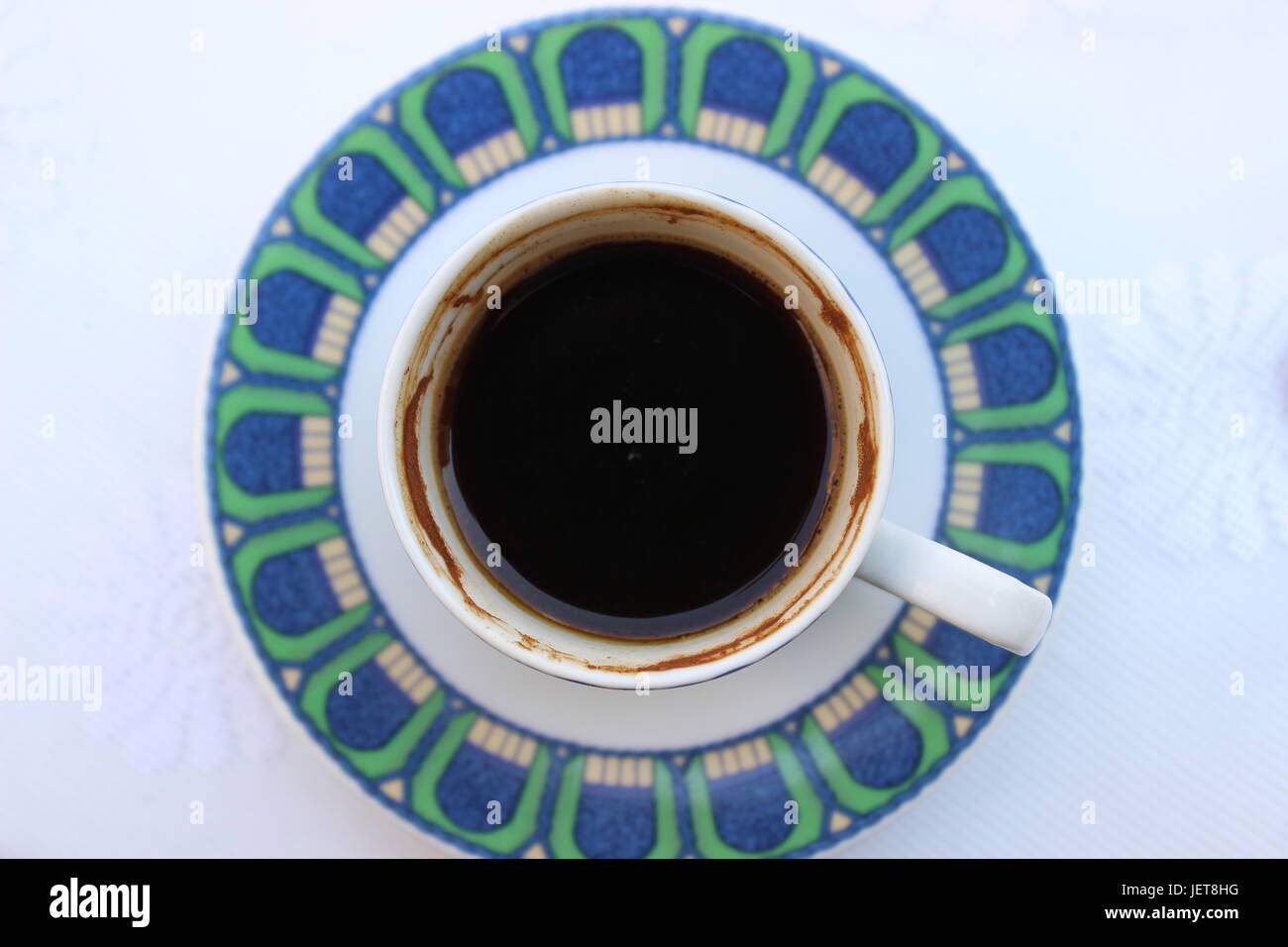 Una tazza di caffè chiamato serenità Foto Stock