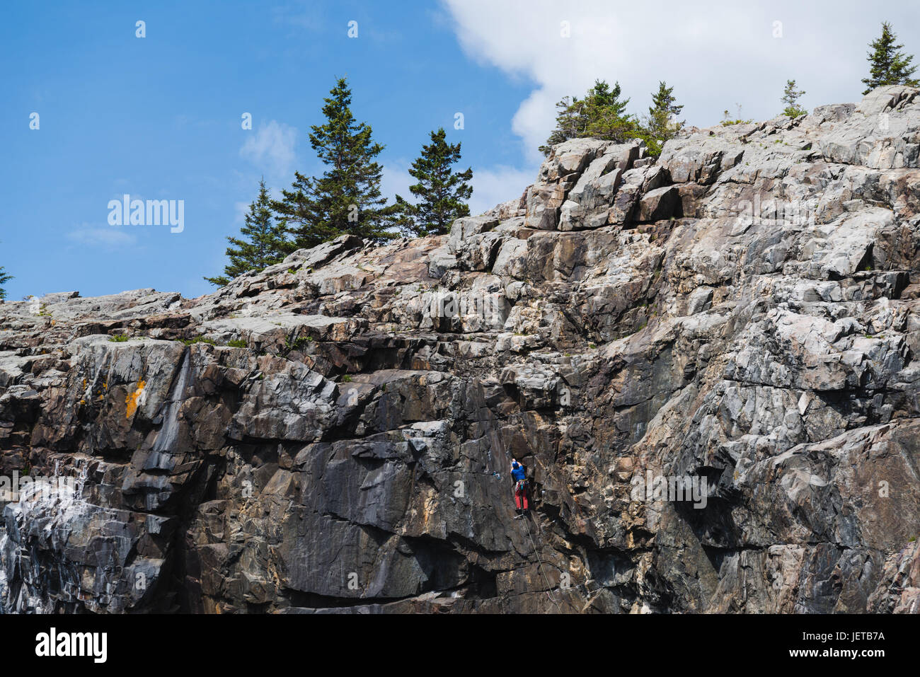 Arrampicata su roccia Foto Stock