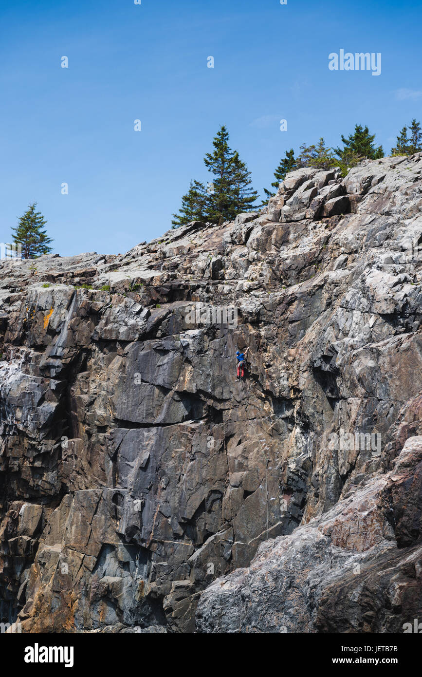 Arrampicata su roccia Foto Stock