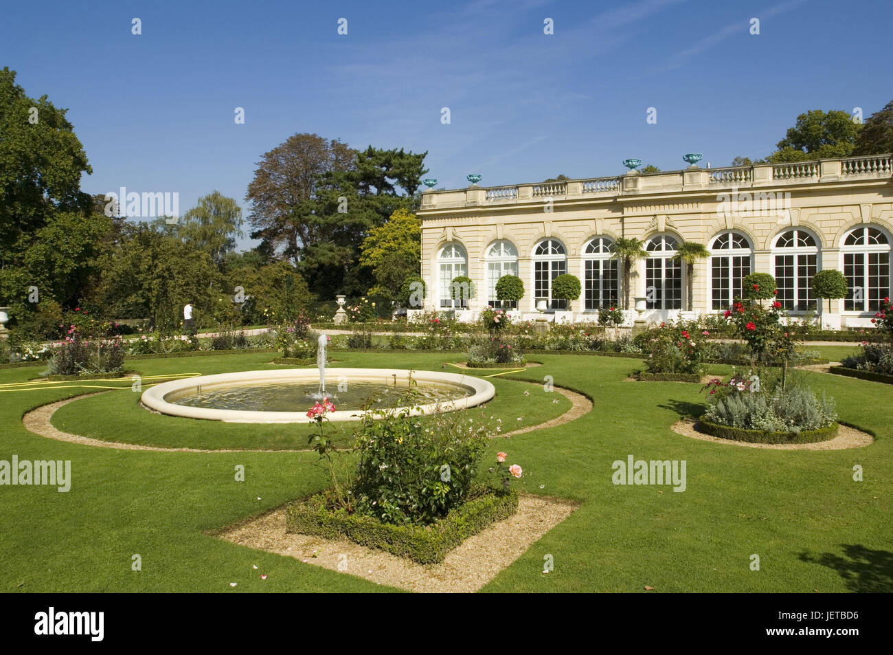 Francia, Parigi, Bois de Boulogne, Parc de inezia, Roseraie, Aranciera, Foto Stock