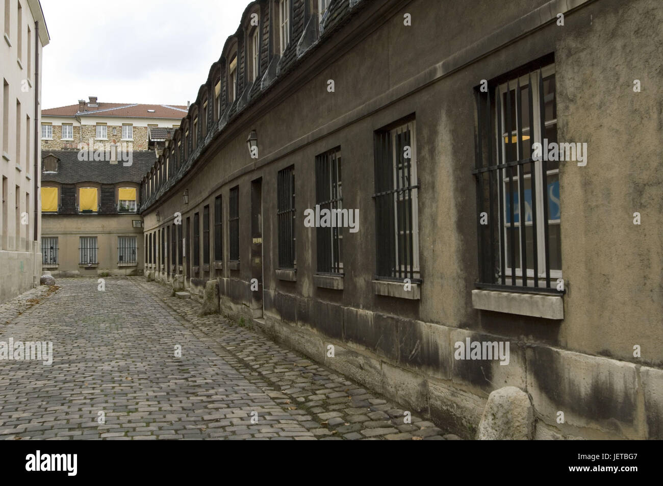 Francia, Parigi, Hopital Pitie-Salpetriere, Rue degli arcieri, edifici, dettaglio Foto Stock