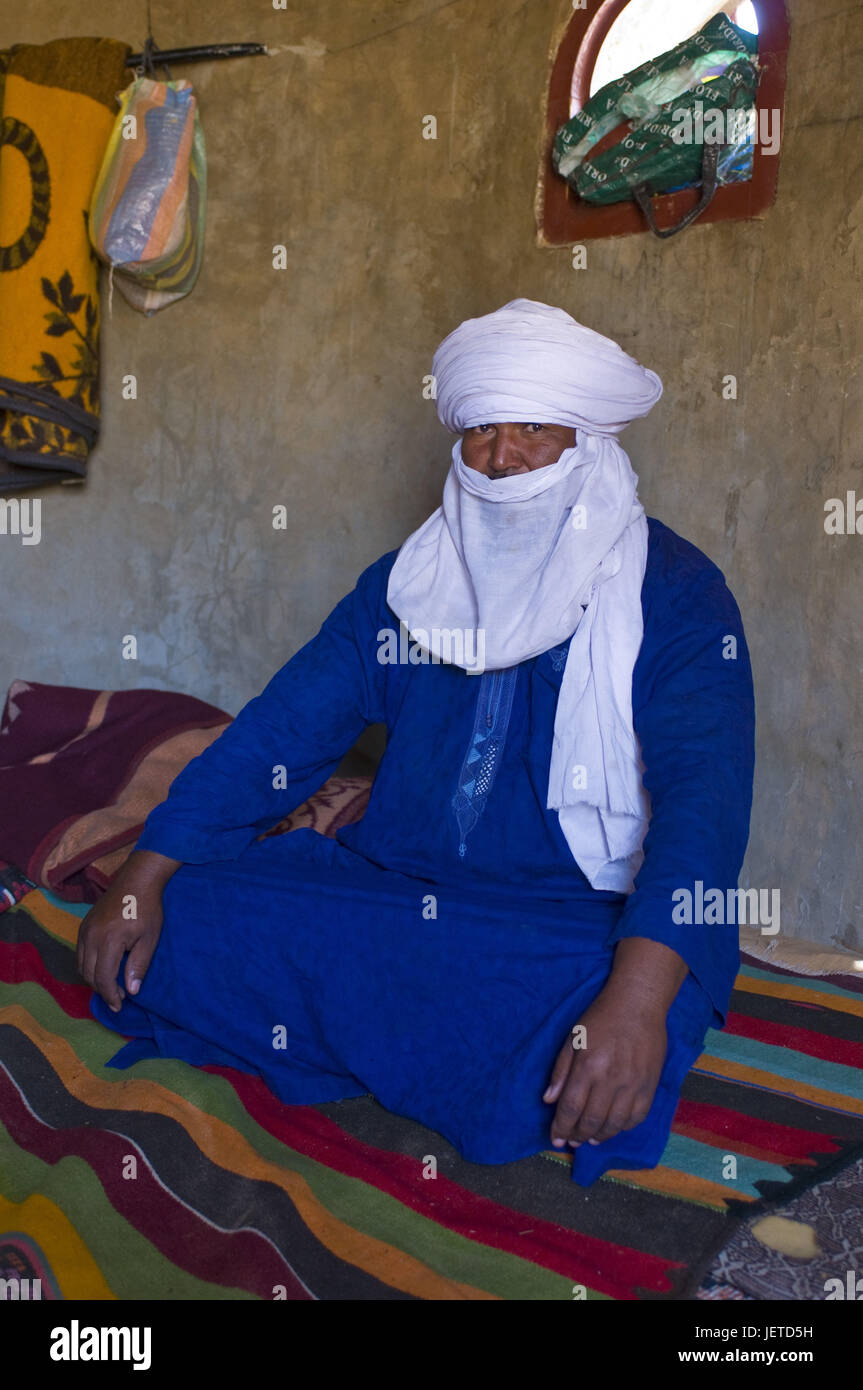 Local Tuareg, La Vache qui Pleure, Algeria, Africa Foto Stock