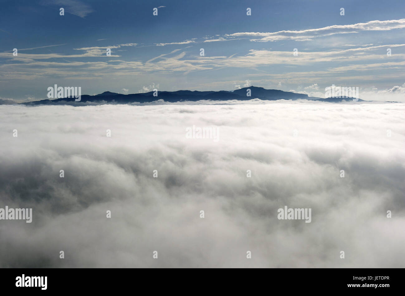 In Spagna, in Catalogna, Montserrat, paesaggi con nuvolosità Foto Stock