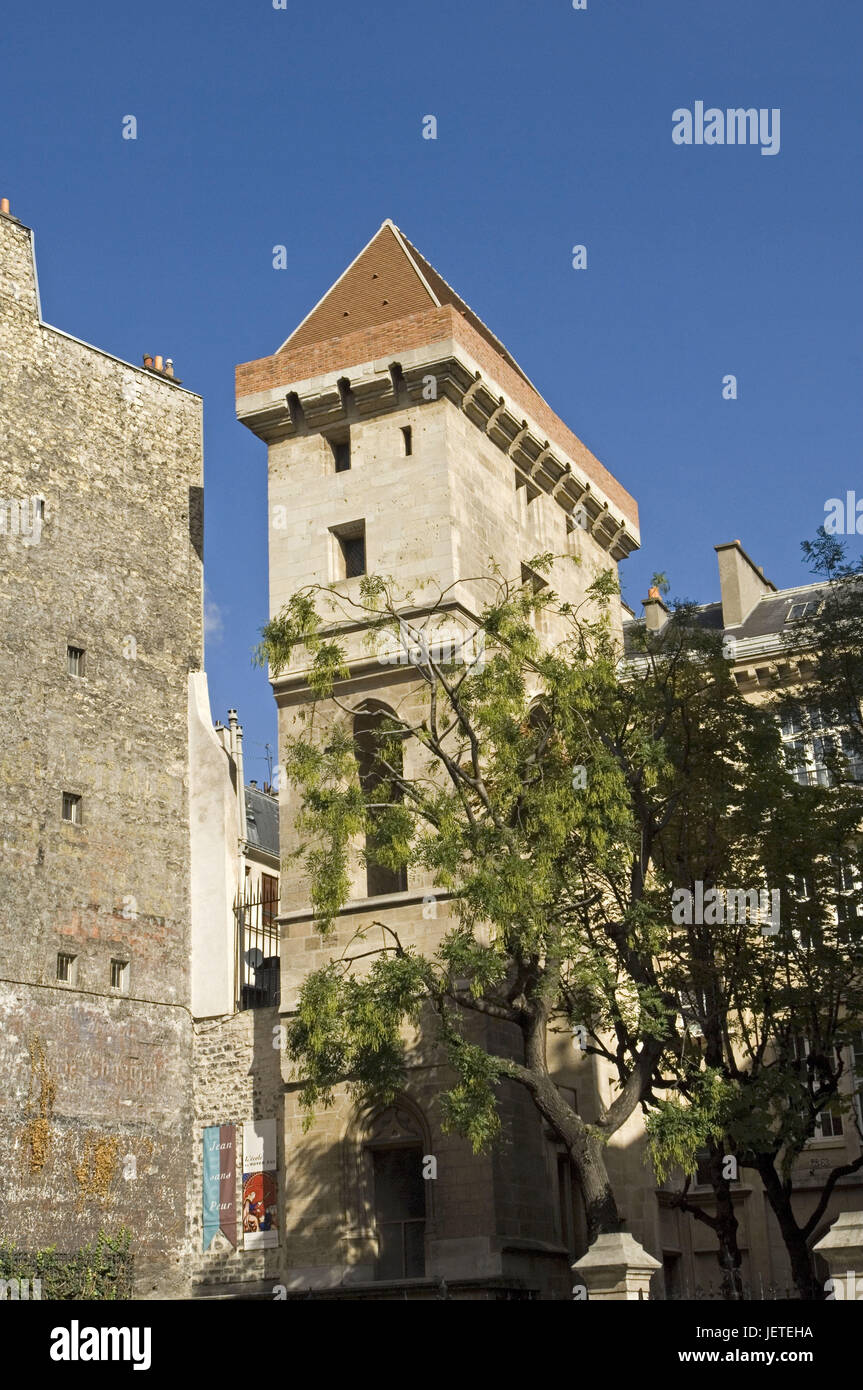 Francia, Parigi, tour de Jean Sans Peur, Foto Stock