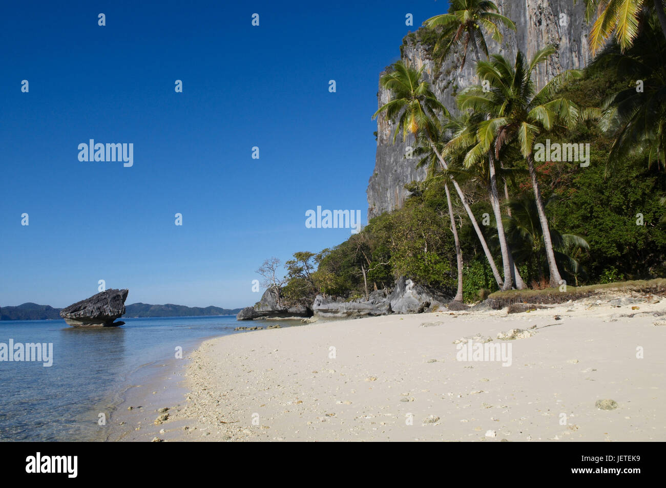 Le Filippine, isola di Palawan, spiaggia di sabbia Foto Stock