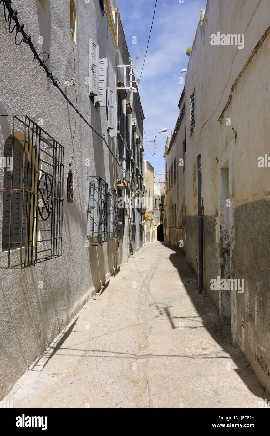 Lane, El Jadida, UNESCO-mondo bene culturale, Marocco, Africa Foto Stock