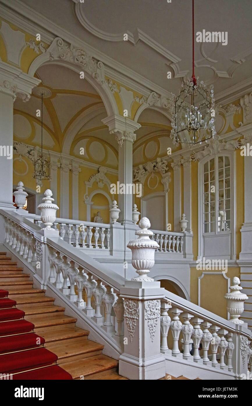 Rundale Palace - coperta - fotografia - (lettone: Rundales pils; Tedesco: Schloss Ruhental, precedentemente anche Ruhenthal e Ruhendahl) è uno dei due grandi palazzi in stile barocco costruito per i Duchi di Courland in che cosa ora è la Lettonia, l'altro essendo Jelgava Palace. | Utilizzo di tutto il mondo Foto Stock