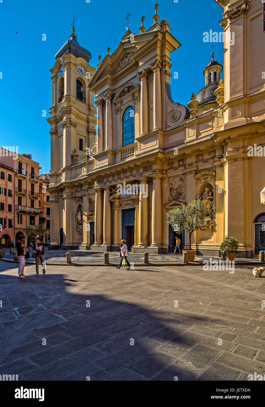 Italia Liguria Santa Margherita Ligure chiesa di Santa Margherita d'Antiochia Foto Stock