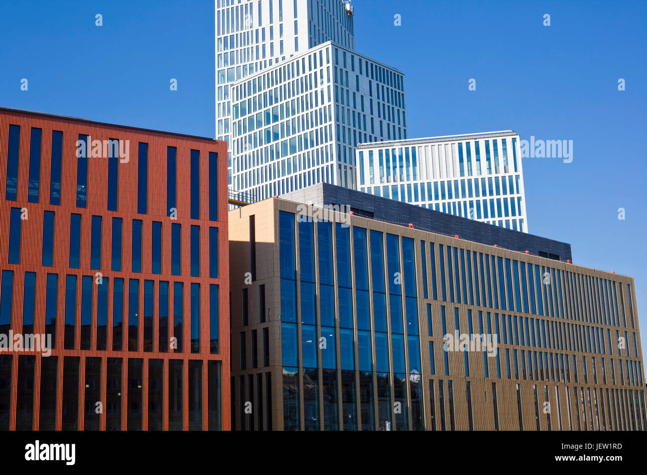 Edifici moderni a Malmo, Svezia. Foto Stock