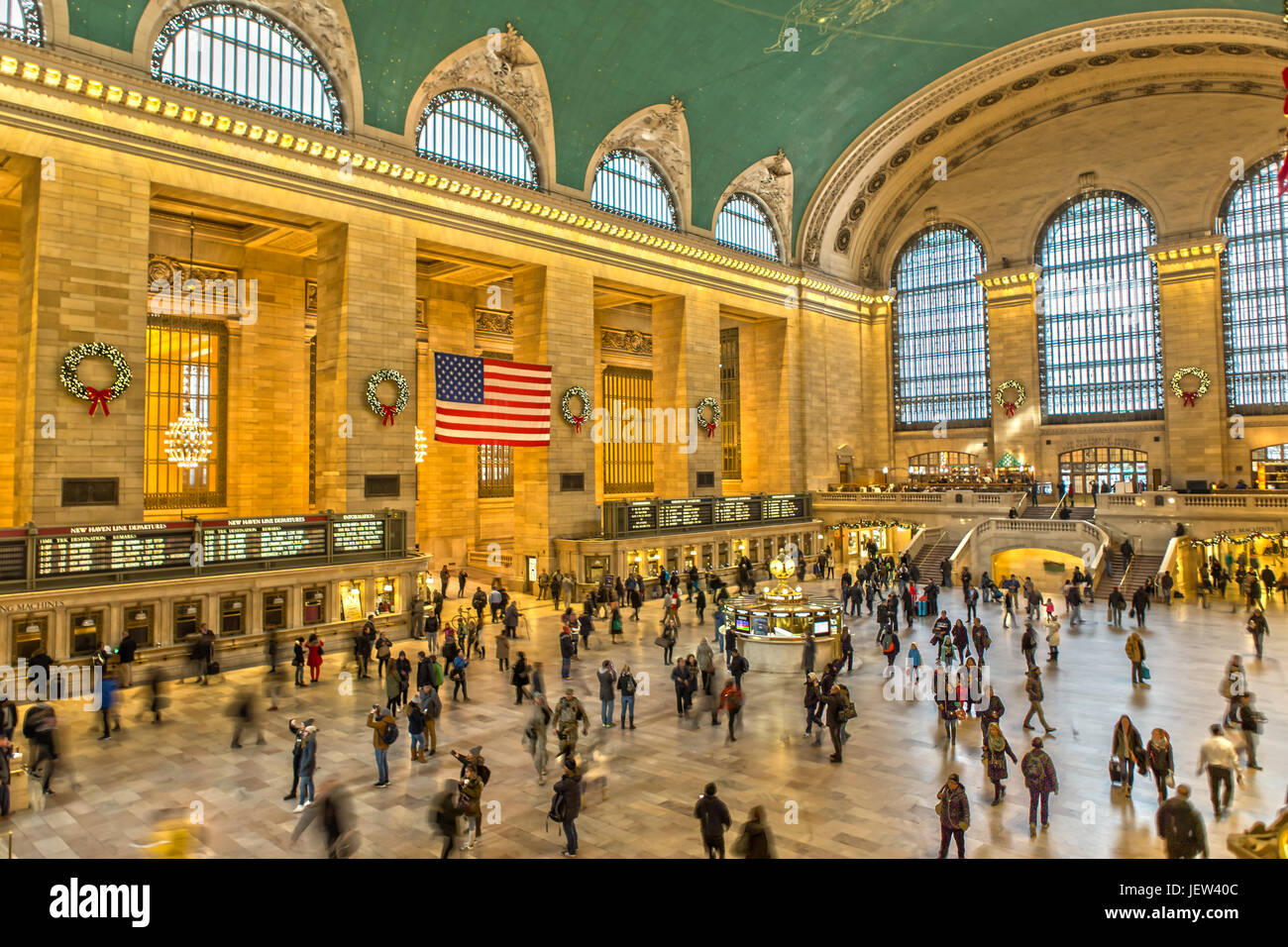 Ora di punta nella Grand Central Station di New York Foto Stock