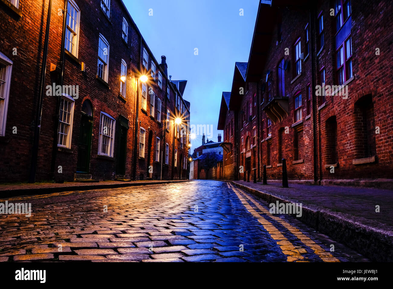 Dock Street, Leeds, West Yorkshire, Inghilterra Foto Stock