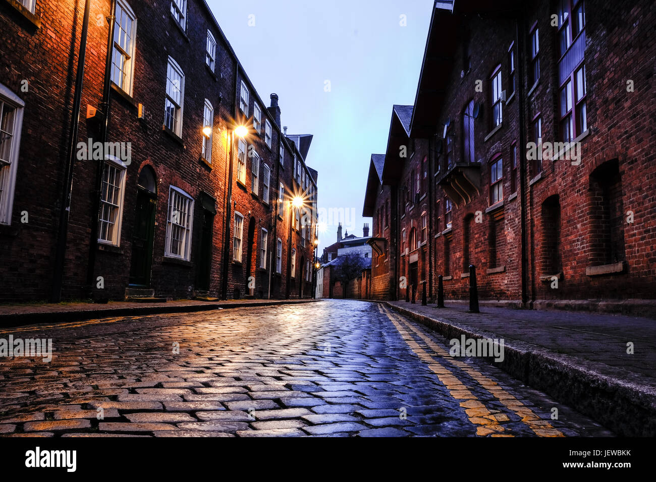 Dock Street, Leeds, West Yorkshire, Inghilterra Foto Stock