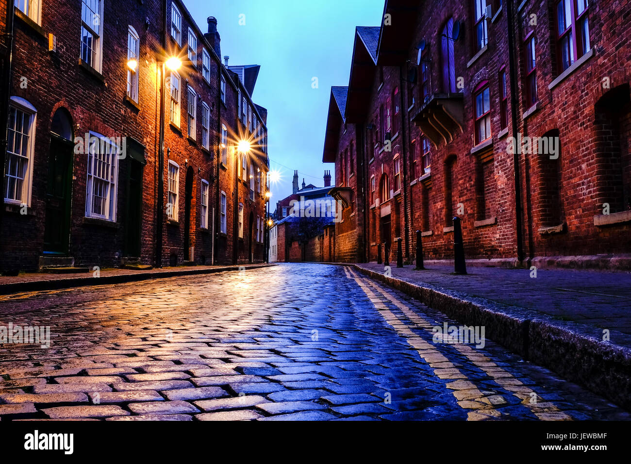 Dock Street, Leeds, West Yorkshire, Inghilterra Foto Stock