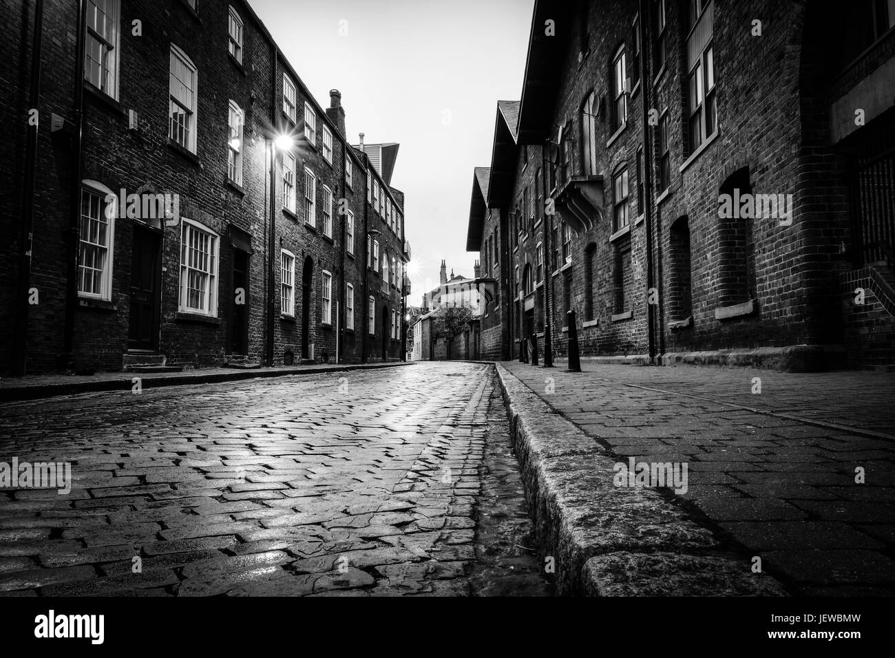 Dock Street, Leeds, West Yorkshire, Inghilterra Foto Stock