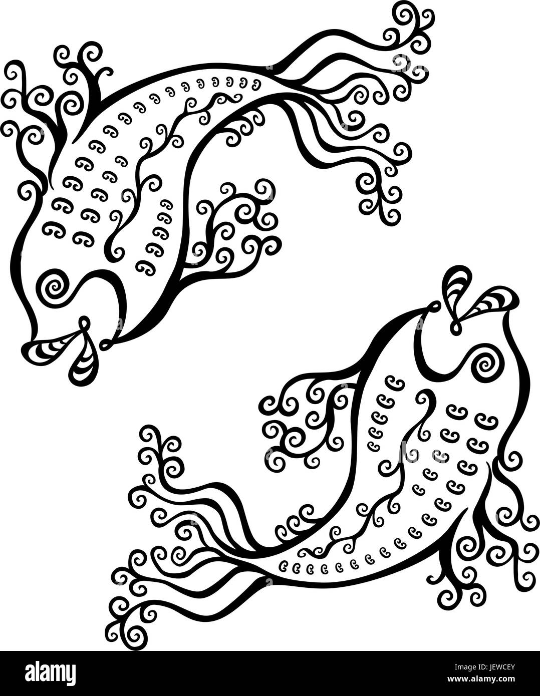 I neri di origine animale Illustrazione Vettoriale