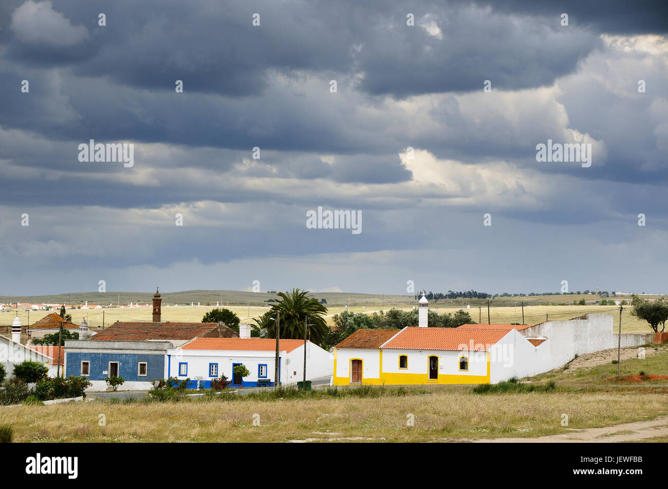 Un piccolo villaggio in Alentejo. Portogallo Foto Stock